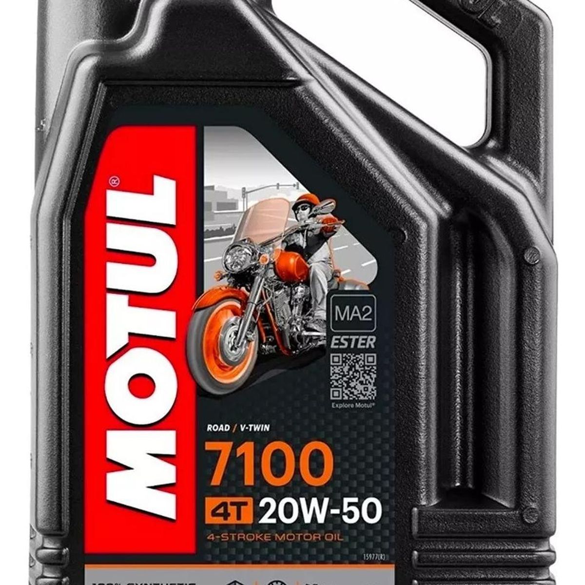 MOTUL - Aceite Para Motor Motul 7100 4t Sintético 20w-50 Para Motos Y Cuatriciclos