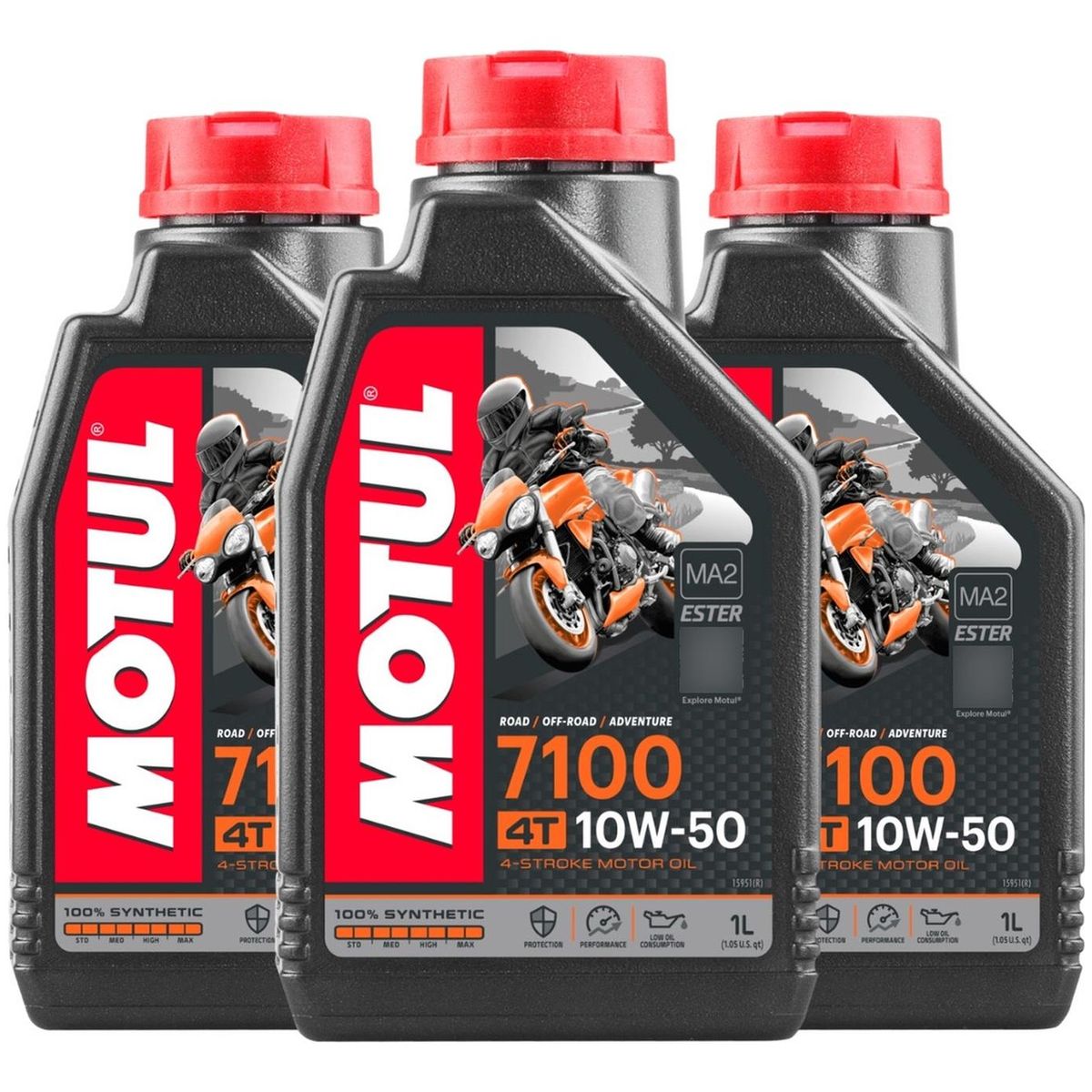 MOTUL - Aceite Motor Motul Sintético 10w-50 Para Motocuatriciclo x 3L