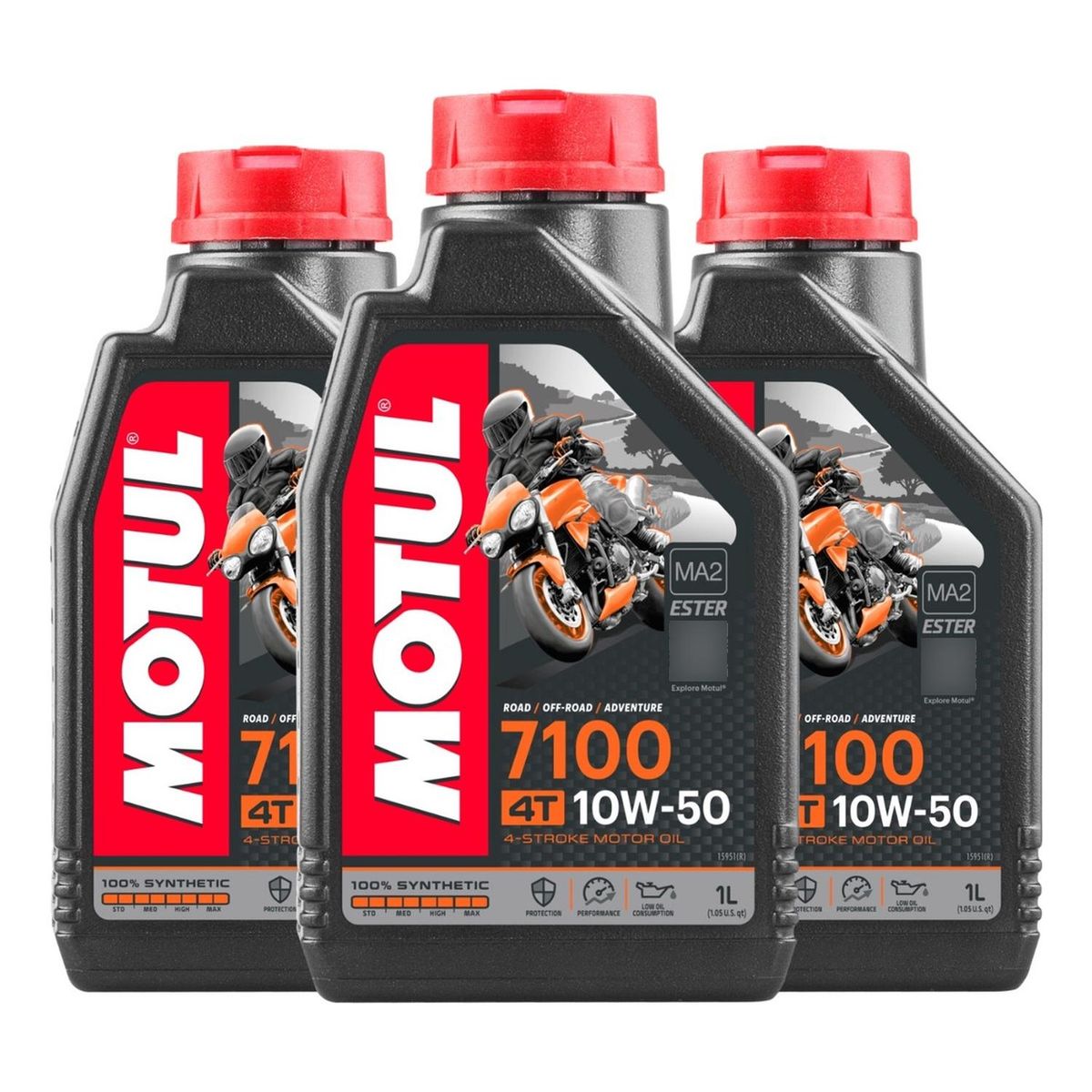 MOTUL - Aceite Motor Motul Sintético 10w-50 Para Motocuatriciclo x 3L
