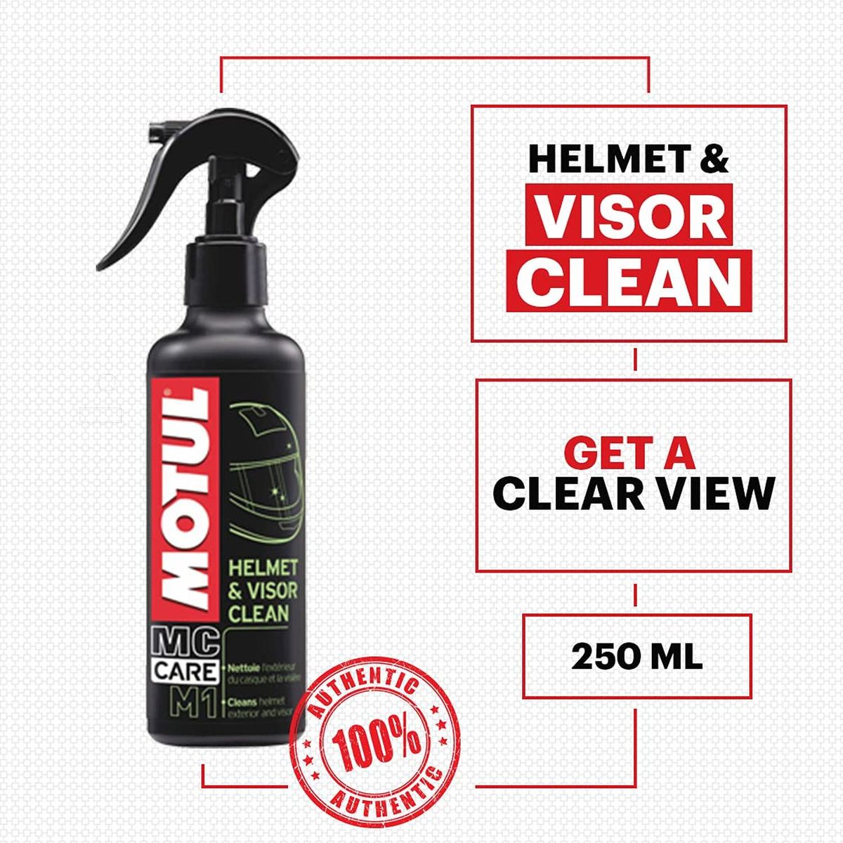 MOTUL - Limpiador Exterior De Casco Motul Mc Care M1 Original