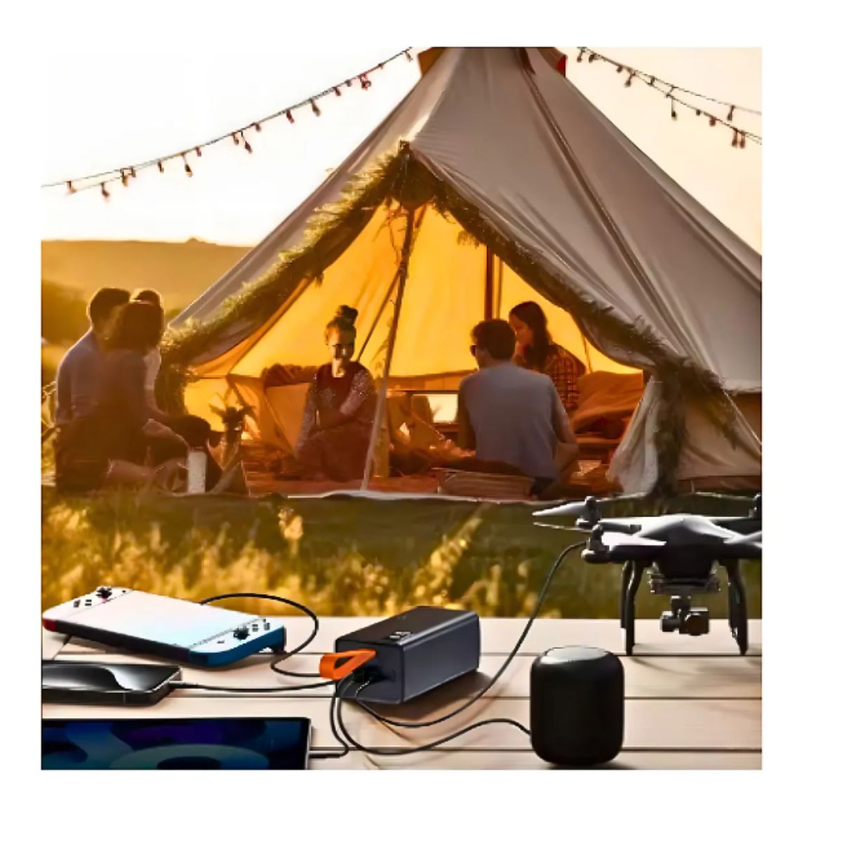 GENERICO - Cargador Portátil Power Bank 40000mah Powerbank Pd22w Color Negro