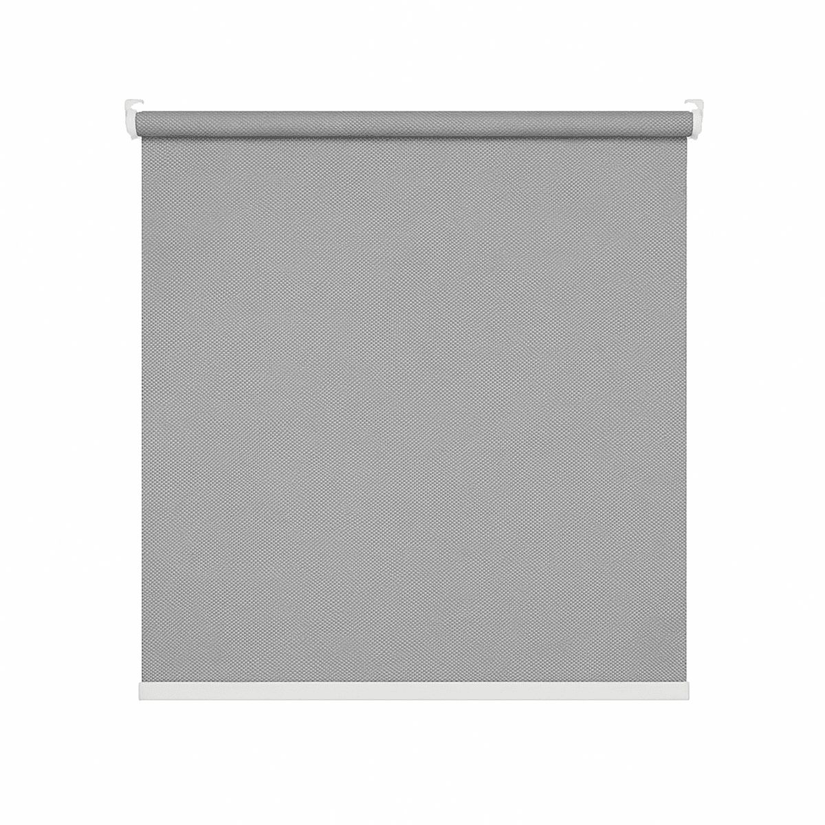 GUIZA - Cortina Roller Blackout 1 Paño 140x200 Sin Cenefa Gris Guiza