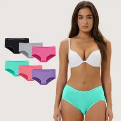 EMPORIO DONATO - Pack de 6 Calzones Bikini Algodón Mujer