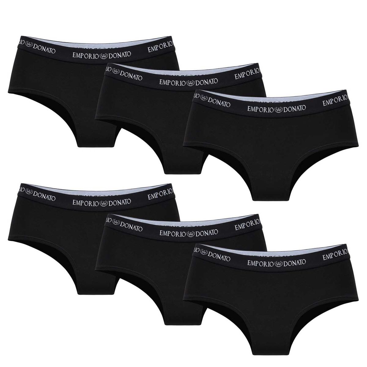 GIOVACCHINO - Pack de 6 Calzones Pantaleta Algodón Mujer