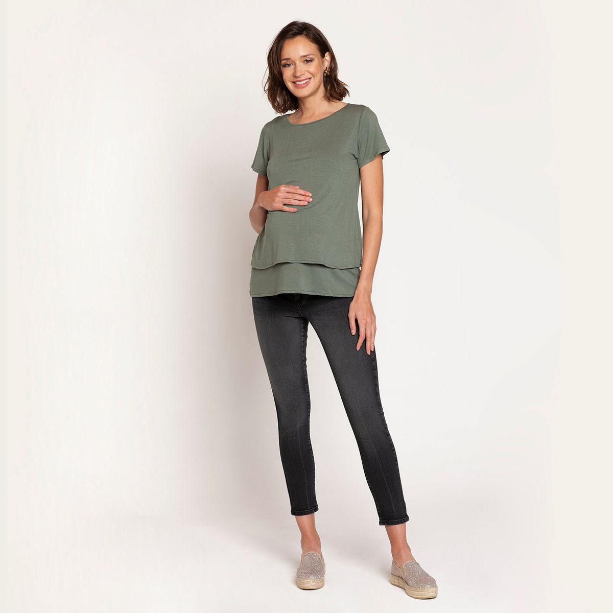 NALA - Jeans Maternal Clara Negro Nala Maternity