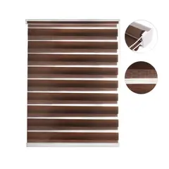 HOMEY - Roller Duo Dia y Noche Color Marron Oscuro 60x200cm