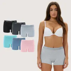 EMPORIO DONATO - Pack de 6 Calzones Boxer Algodón Mujer Giovacchino