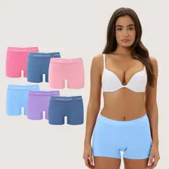 EMPORIO DONATO - Pack de 6 Calzones Boxer Algodón Mujer Giovacchino