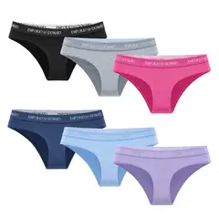 GIOVACCHINO - Pack de 6 Calzones Bikini Algodón Mujer