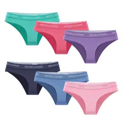 GIOVACCHINO - Pack de 6 Calzones Bikini Algodón Mujer