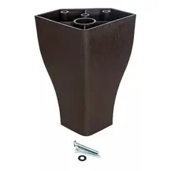 GENERICO - Base Europea mas Respaldo Tubular 1.5 plazas 105x190cm LINOGRIS OSCURO