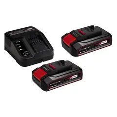 EINHELL - Kit 2 Baterias Expert 18v 2.5 Ah+cargador Rapido 18v