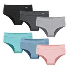 GIOVACCHINO - Pack de 6 Calzones Bikini Algodón Mujer