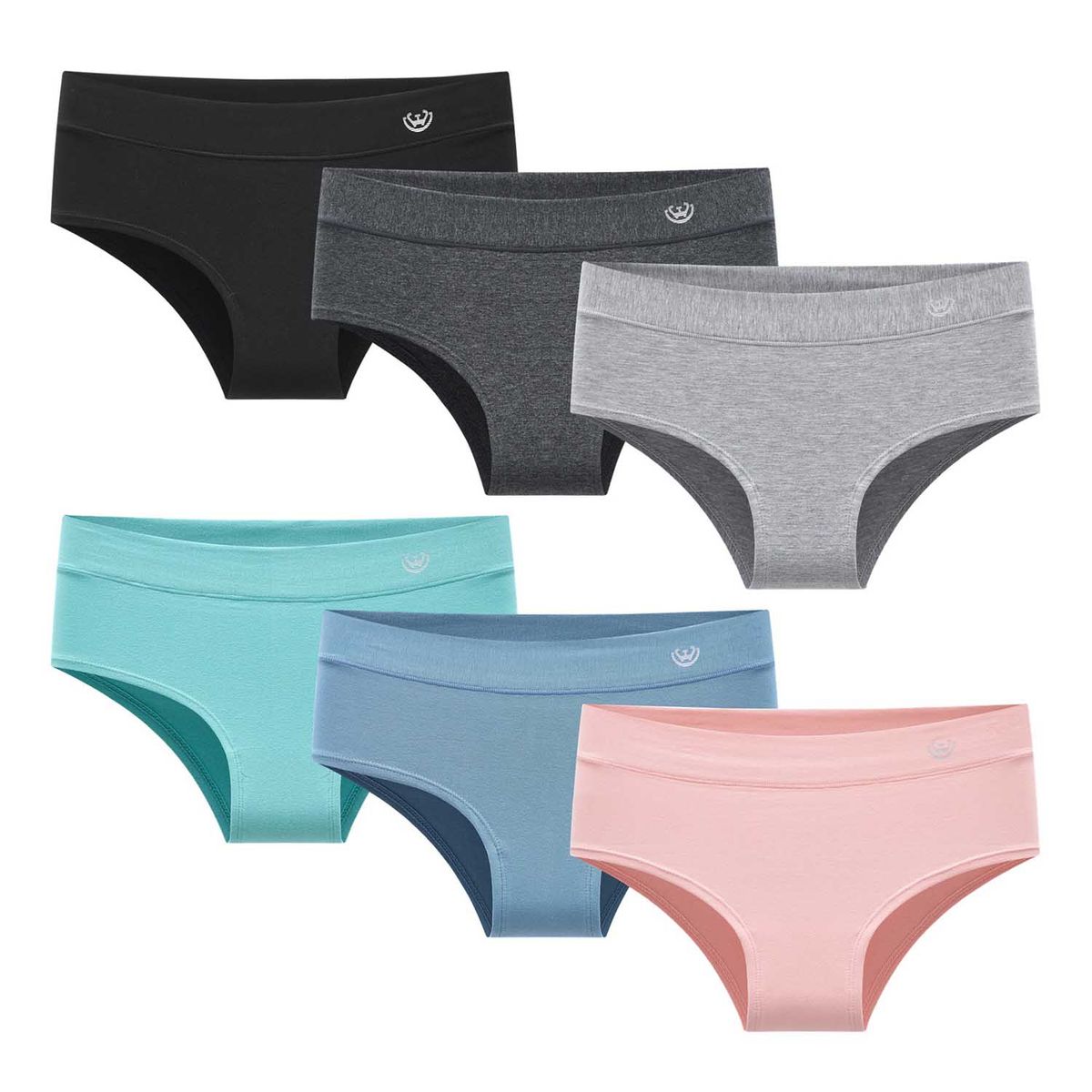 GIOVACCHINO - Pack de 6 Calzones Bikini Algodón Mujer