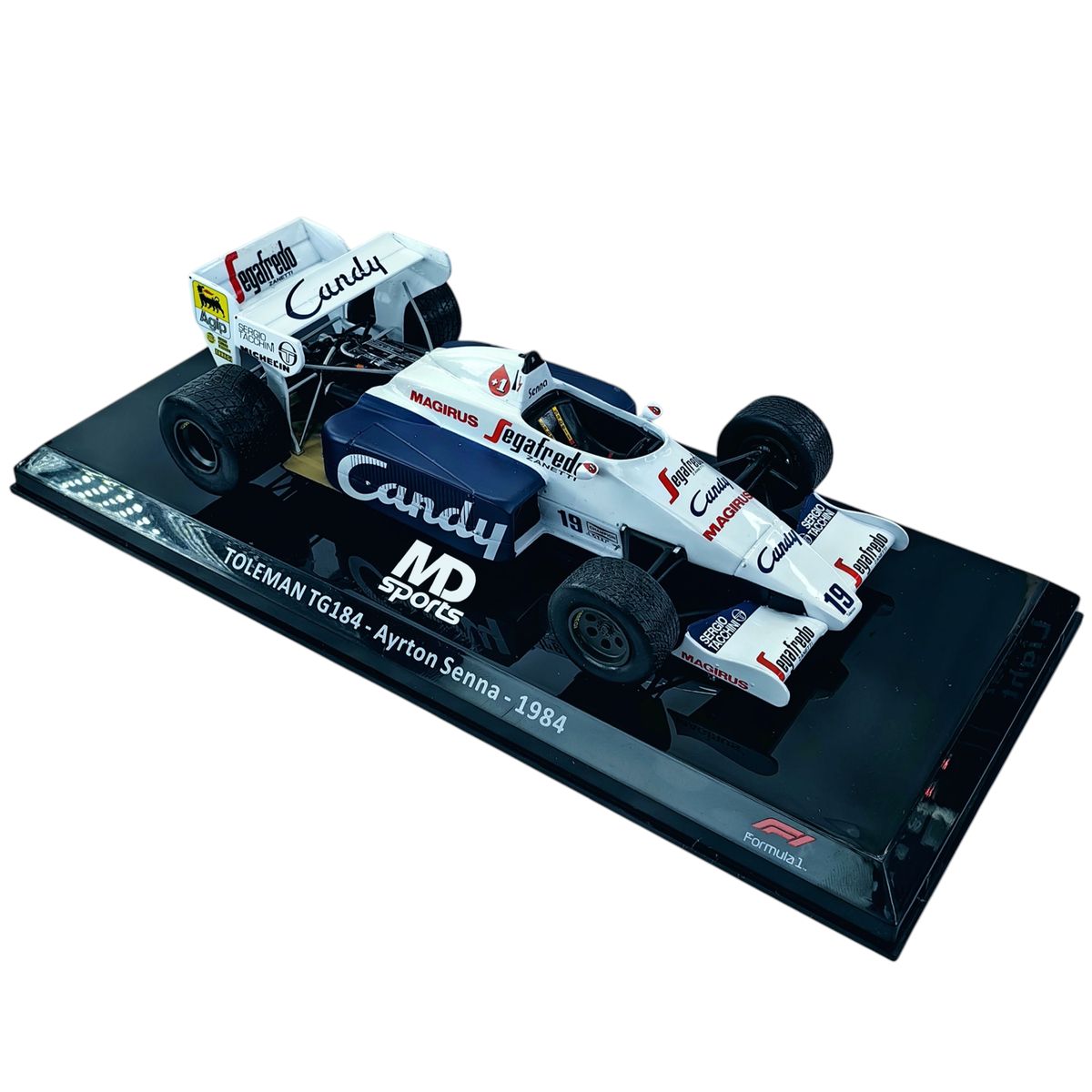 FORMULA 1 - Auto Formula 1 Toleman TG184 1984 #19 Ayrton Senna Escala 1:24