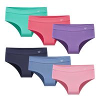 Pack de 6 Calzones Bikini Algodón Mujer