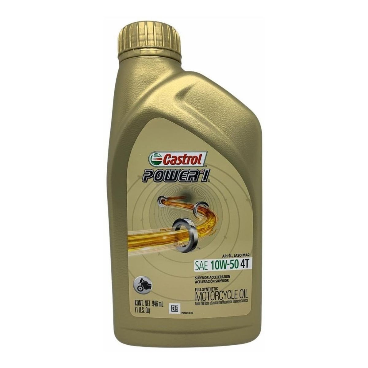 CASTROL - Aceite Motor Castrol Sintético 10w-50 Para Motocuatriciclo 1L