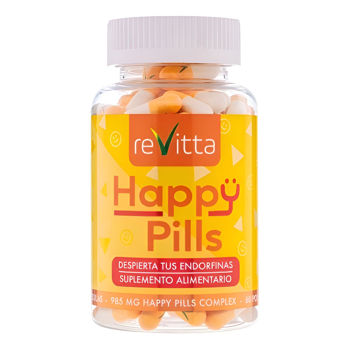 REVITTA WELLNESS - Happy Pils Energía/vitalidad/endorfinas/bienestar 180 Cáps.