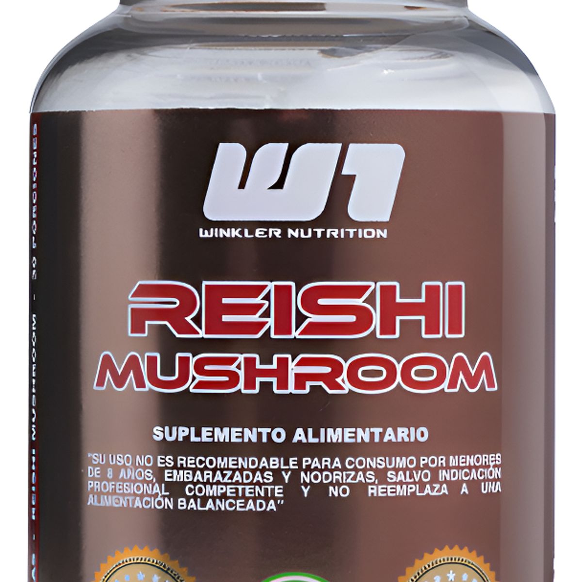 WINKLER NUTRITION - Hongo Reishi Mushroom 1000mg 60 Cápsulas