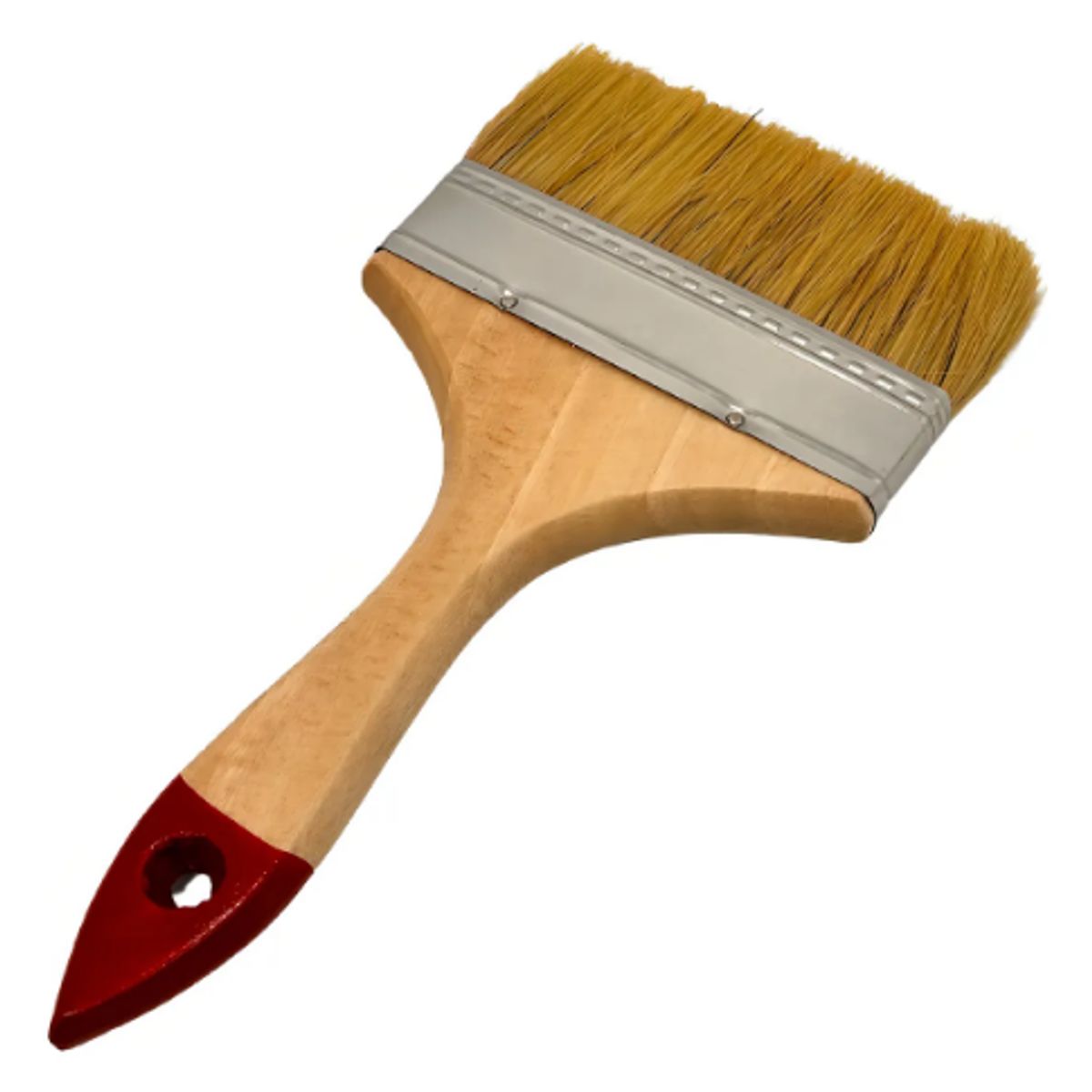 GENERICO - Brocha Para Pintar 5 Pulgadas 125mm Mango De Madera Cerdas Beige