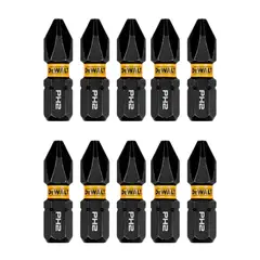DEWALT - Set de Puntas Flextorq Ph2 1'' 10 Pzas DWAF1PH2IR10