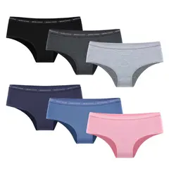 GIOVACCHINO - Pack de 6 Calzones Pantaleta Algodón Mujer
