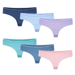 GIOVACCHINO - Pack de 6 Calzones Colaless Algodón Mujer