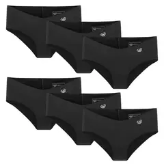 GIOVACCHINO - Pack de 6 Calzones Bikini Microfibra Corte Laser Mujer