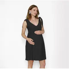 NALA - Vestido Lactancia Pía Negro Maternity