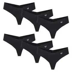 GIOVACCHINO - Pack de 6 Calzones Colaless Microfibra Corte Laser Mujer