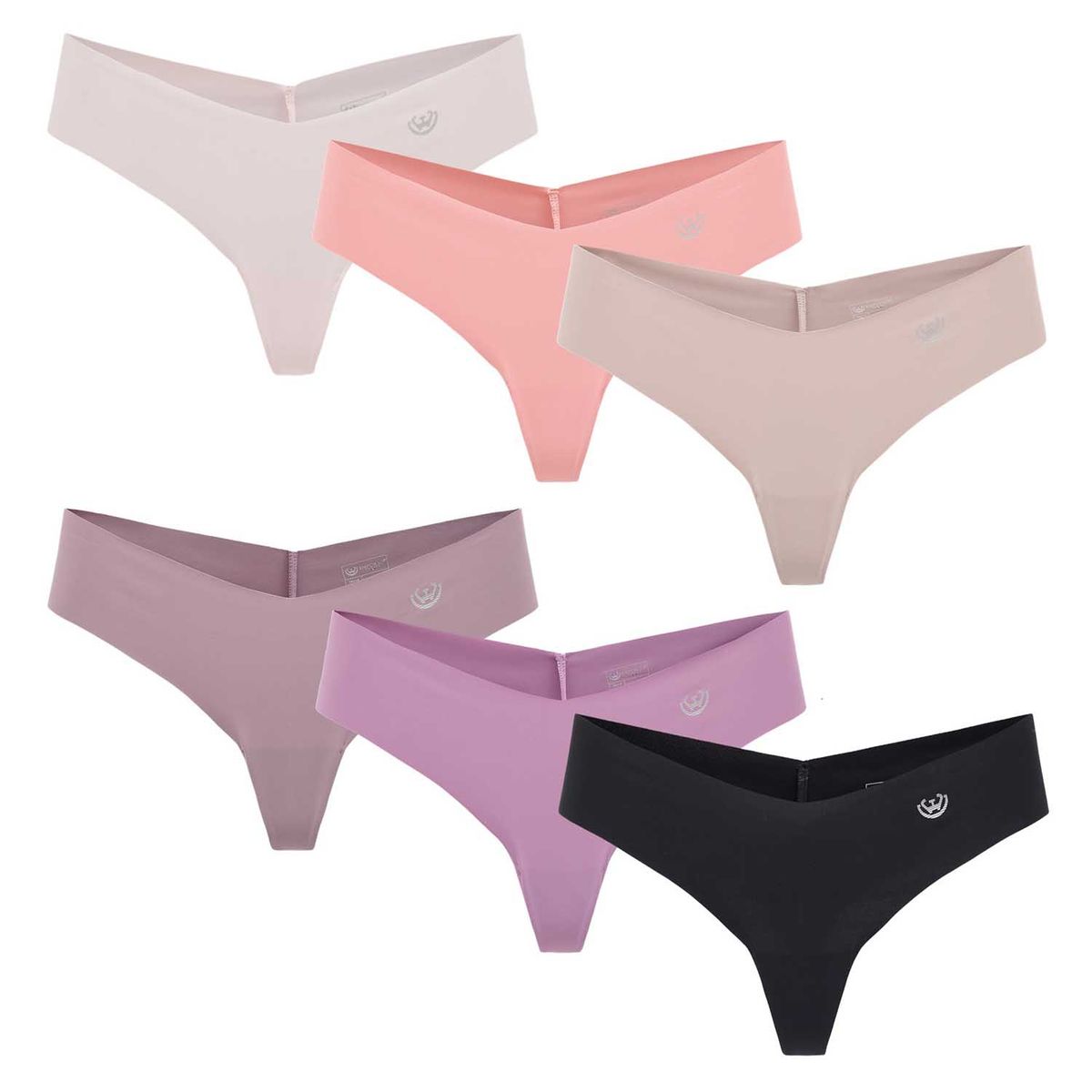 GIOVACCHINO - Pack de 6 Calzones Colaless Microfibra Corte Laser Mujer