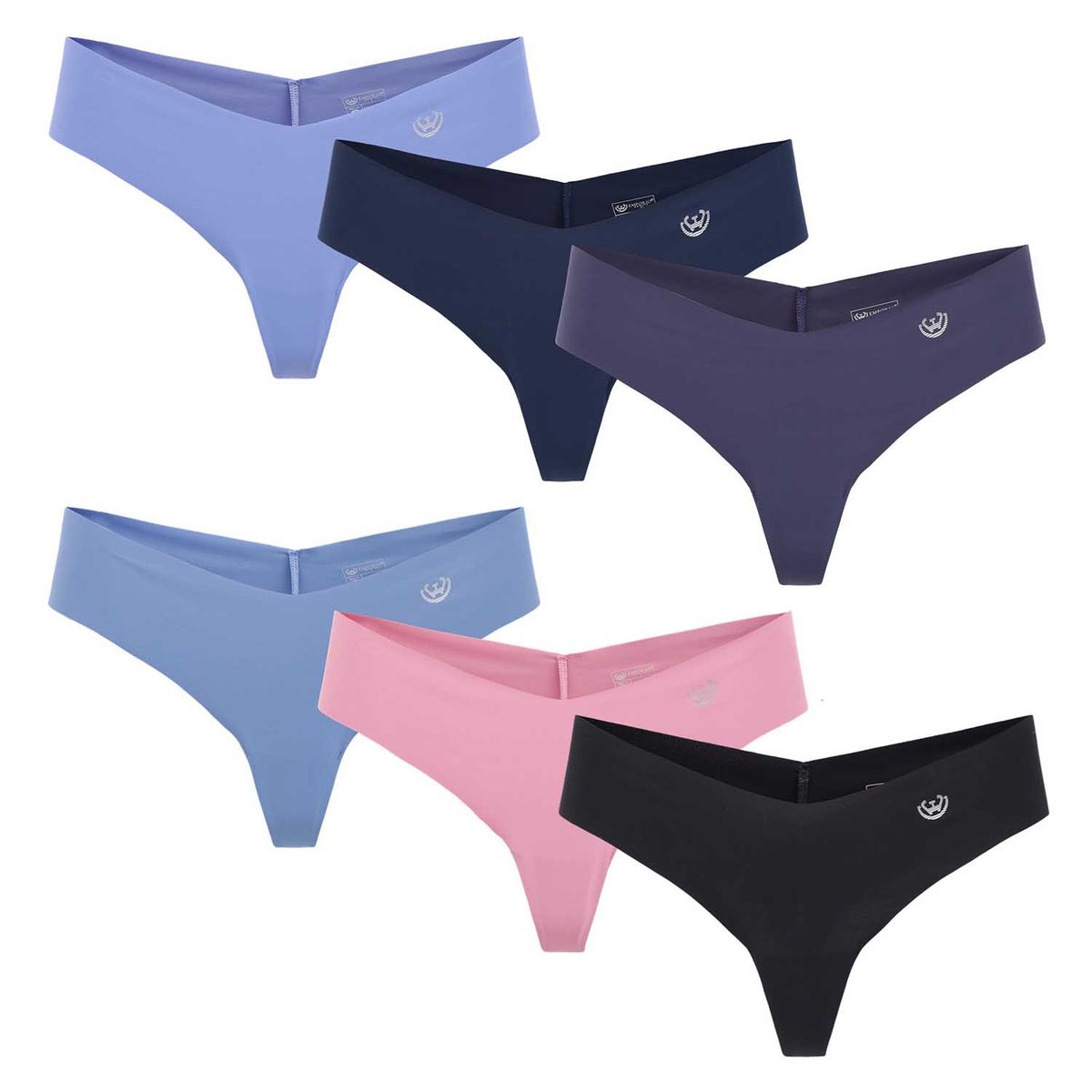 GIOVACCHINO - Pack de 6 Calzones Colaless Microfibra Corte Laser Mujer