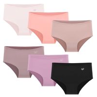 Pack de 6 Calzones Pantaleta Microfibra Corte Laser Mujer