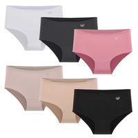 Pack de 6 Calzones Pantaleta Microfibra Corte Laser Mujer