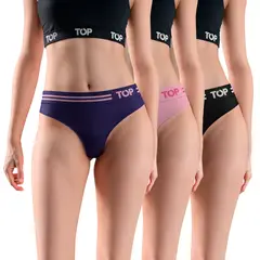 TOP - Colaless Microfibra Con Elástico Pack 3 Active C3