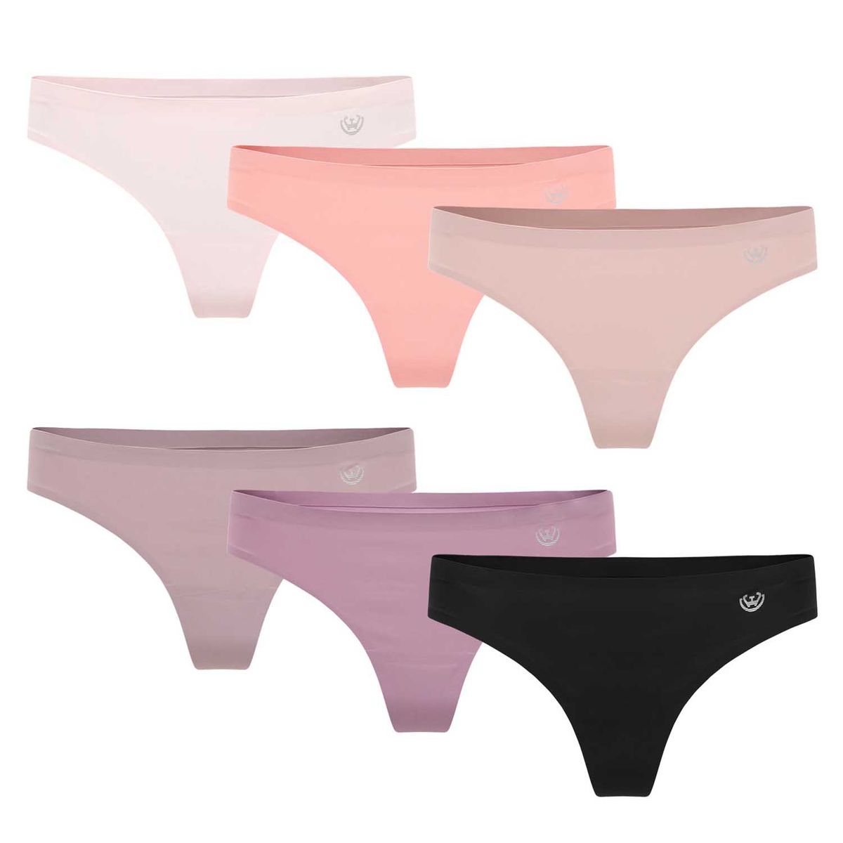 GIOVACCHINO - Pack de 6 Calzones Colaless Microfibra Corte Laser Mujer