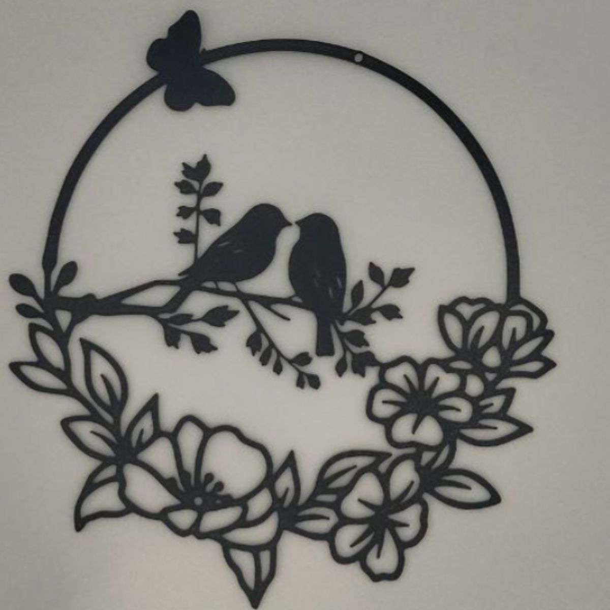 GENERICO - Figura decorativa Siluetas de pájaros y mariposas