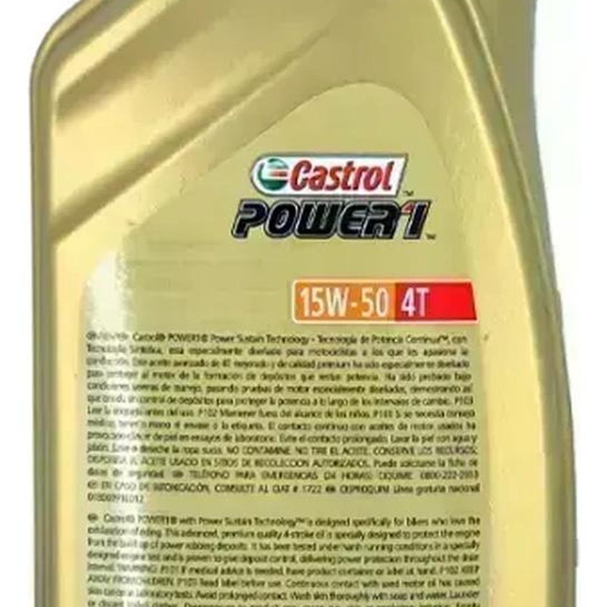 CASTROL - Aceite De Moto 15w 50 Full Sintetico Castrol 4t Original