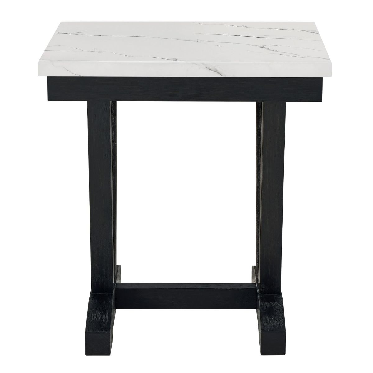 Mesa Lateral Moderna Mármol Rodeus Blanca T4931E, marca DANIELS - Foto 2
