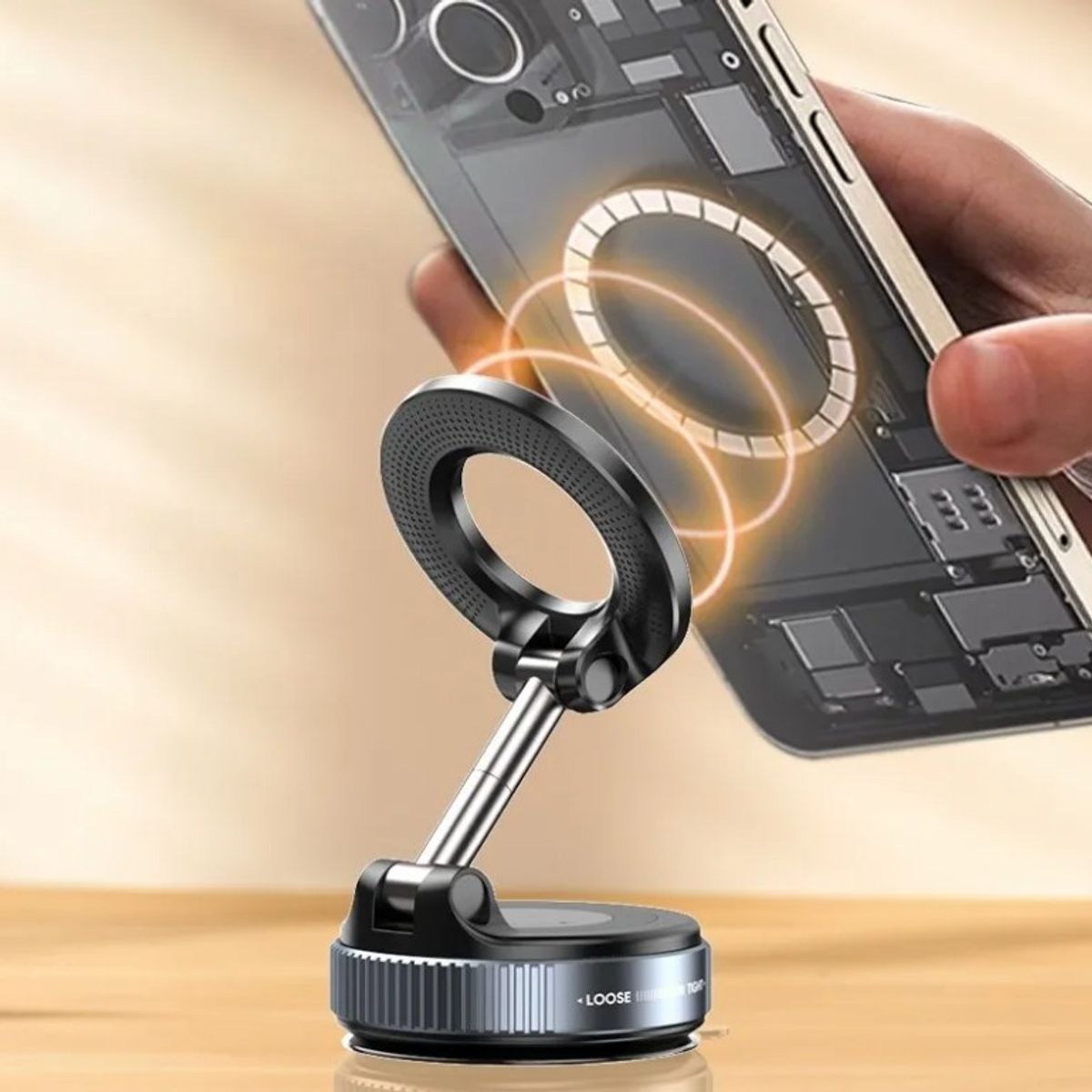 GENERICO - Soporte Magnético Teléfono Celular iPhone Imán Automovil