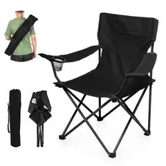 GENERICO - Silla Plegable con Posavasos y Bolso de Transporte