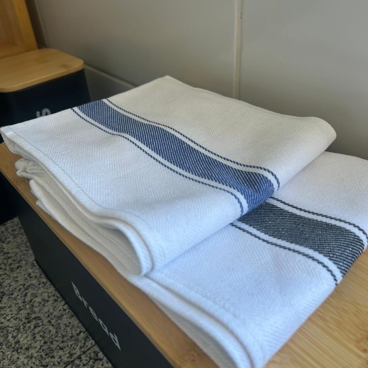 TODOHOGAR SANTIAGO DE CHILE - Set De 2 Paños De Tela Rectangulares 50x70cm - FRANJA