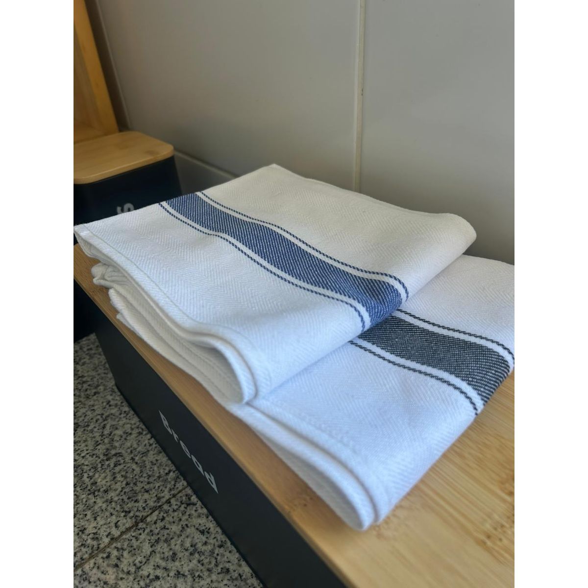 TODOHOGAR SANTIAGO DE CHILE - Set De 2 Paños De Tela Rectangulares 50x70cm - FRANJA