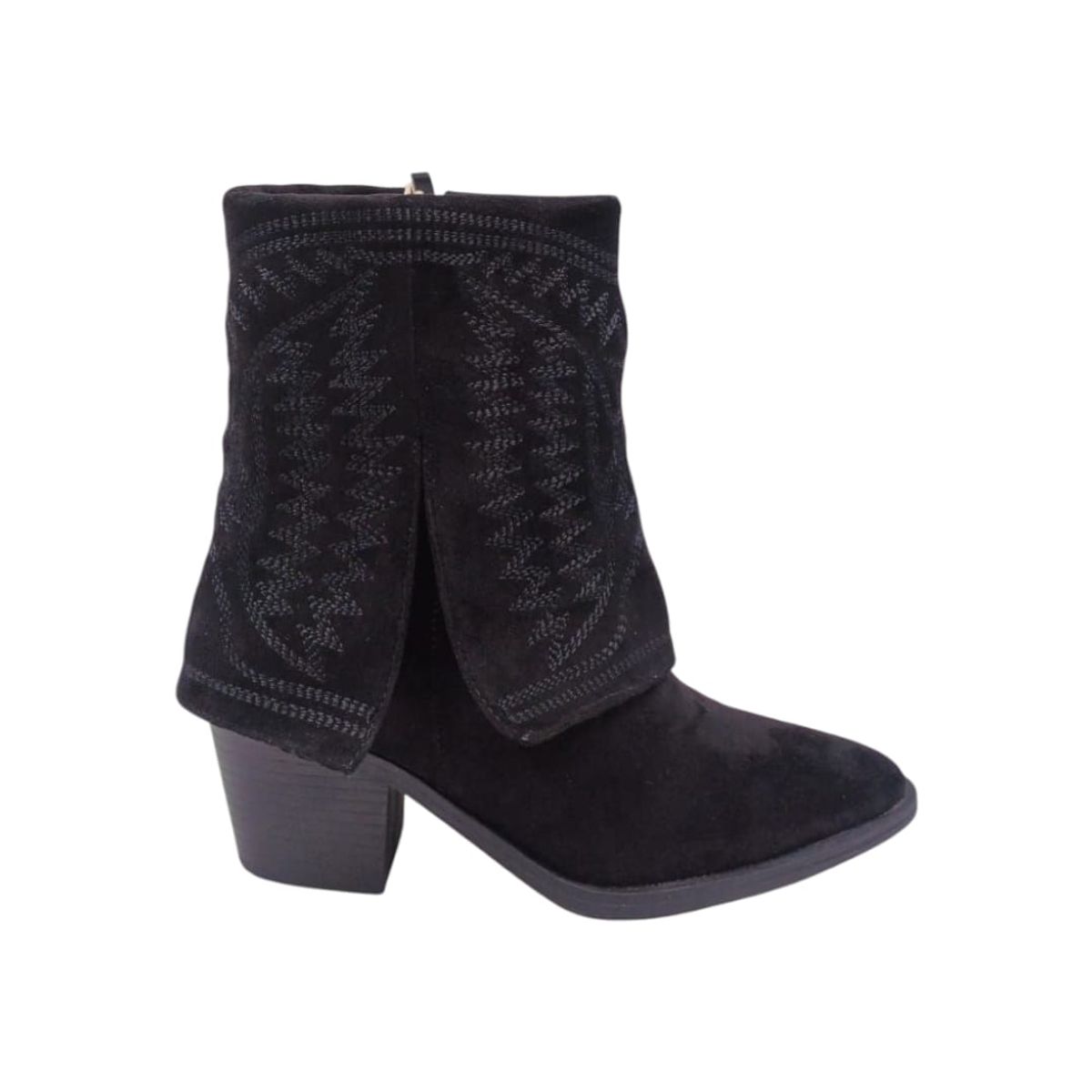 HERIEL - Bota Negra Texana Mujer