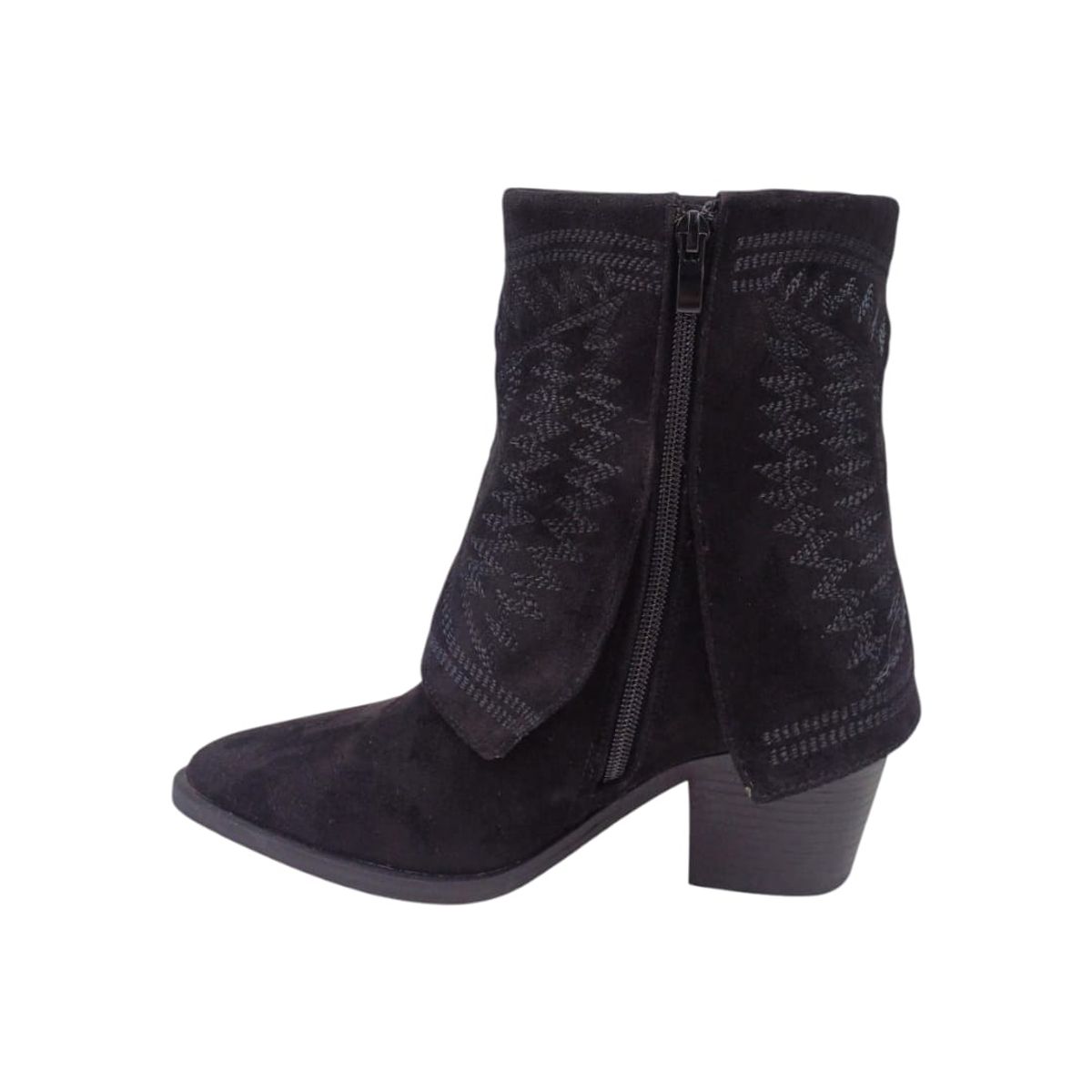 HERIEL - Bota Negra Texana Mujer