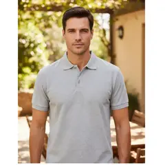 T-WORLD - Polera Piqué Manga Corta Premium Hombre