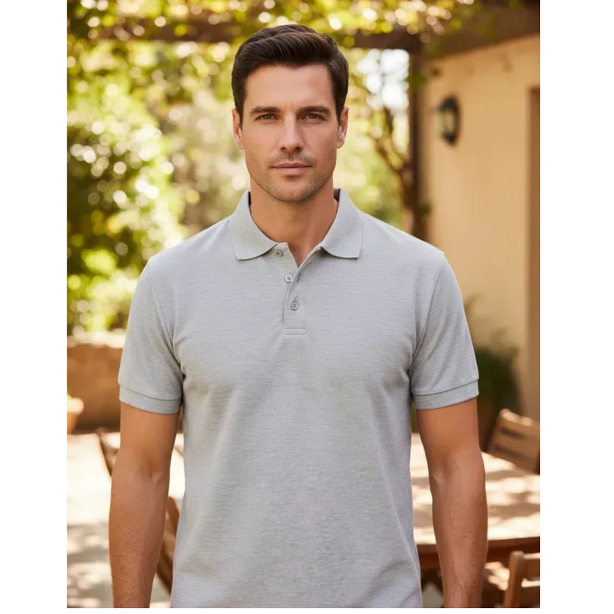 T-WORLD - Polera Piqué Manga Corta Premium Hombre
