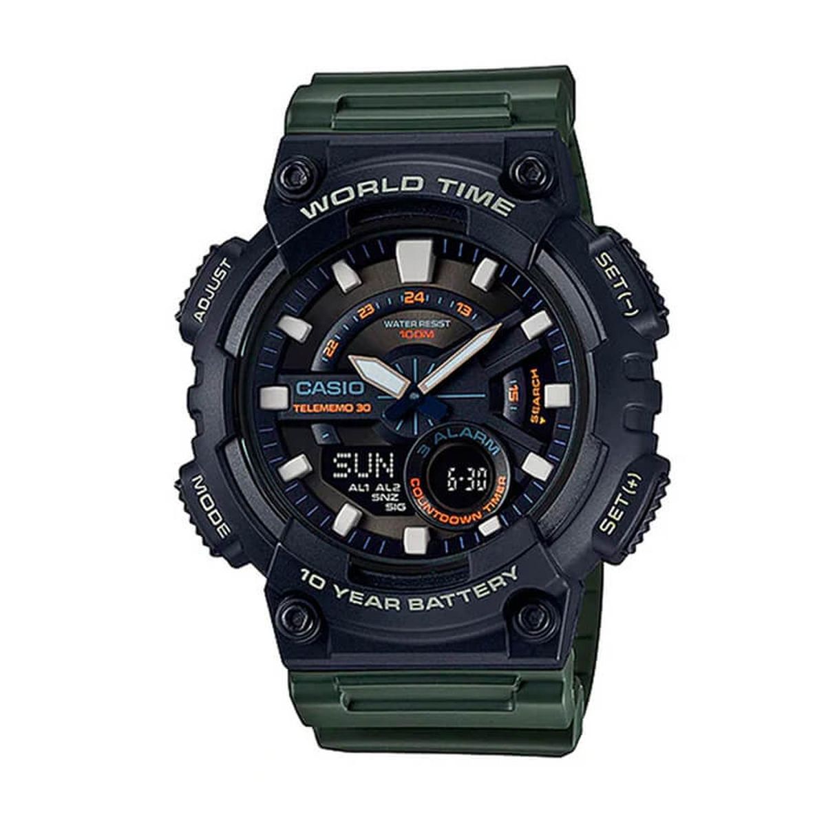 CASIO - Reloj Digital-Análogo Casio Hombre AEQ-110W-3A