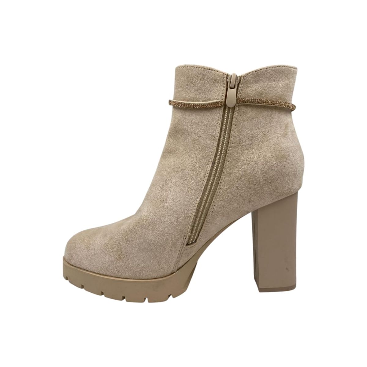 HERIEL - Botín Khaki Taco Mujer