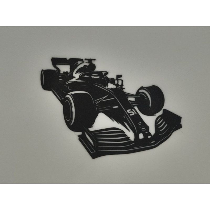 GENERICO - Figura decorativa Fórmula Uno - silueta de coche